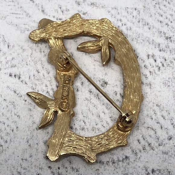 Vintage Sarah Coventry Initial Letter D Brooch Pin - Picture 2 of 3
